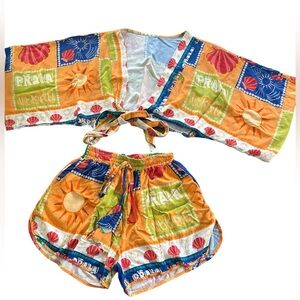 Brazilian Two-piece matching summer set Size M